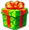 Green gift symbol