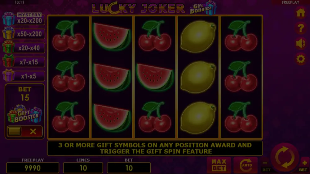 Lucky Joker Gift Bonanza demo