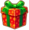 Red gift symbol